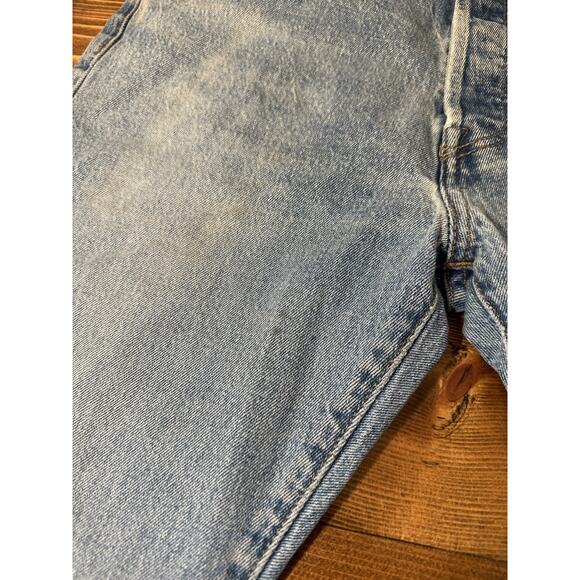 Levis 501 93 Jeans Men 32x32 Blue Premium Distress Denim Button Fly USA - Picture 7 of 9